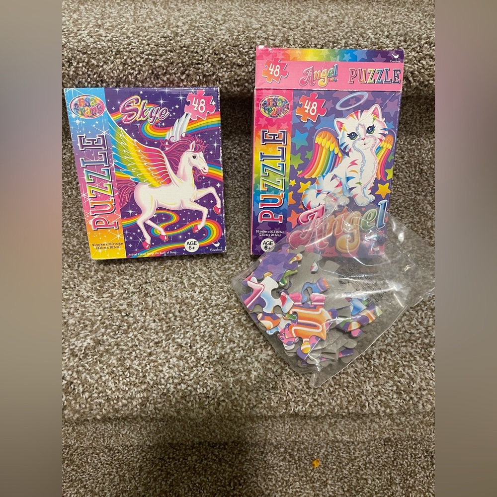 Lisa Frank Rainbow Puzzle Set - Sky & Angel - Picture 2 of 3